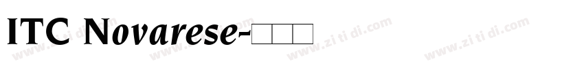 ITC Novarese字体转换